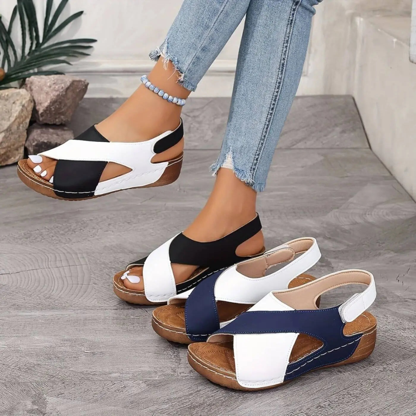 Nicole Open-Toe Comfort Sandal — Kolvia women's comfort footwear — view 11