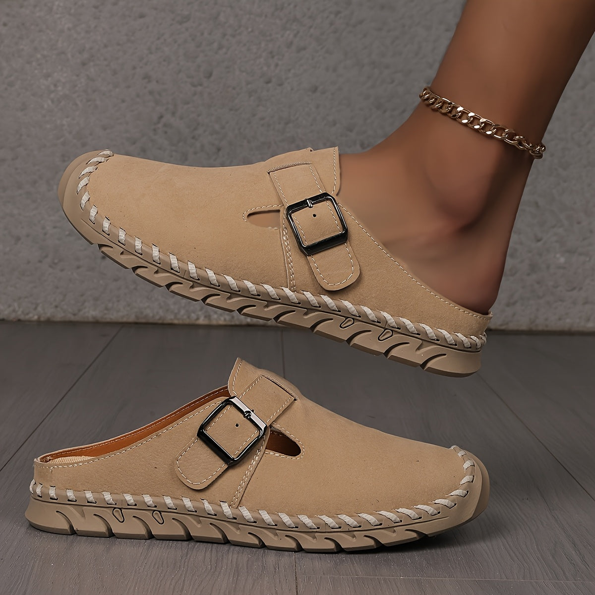 Marly Buckle Comfort Slide — Kolvia women's comfort footwear — view 2