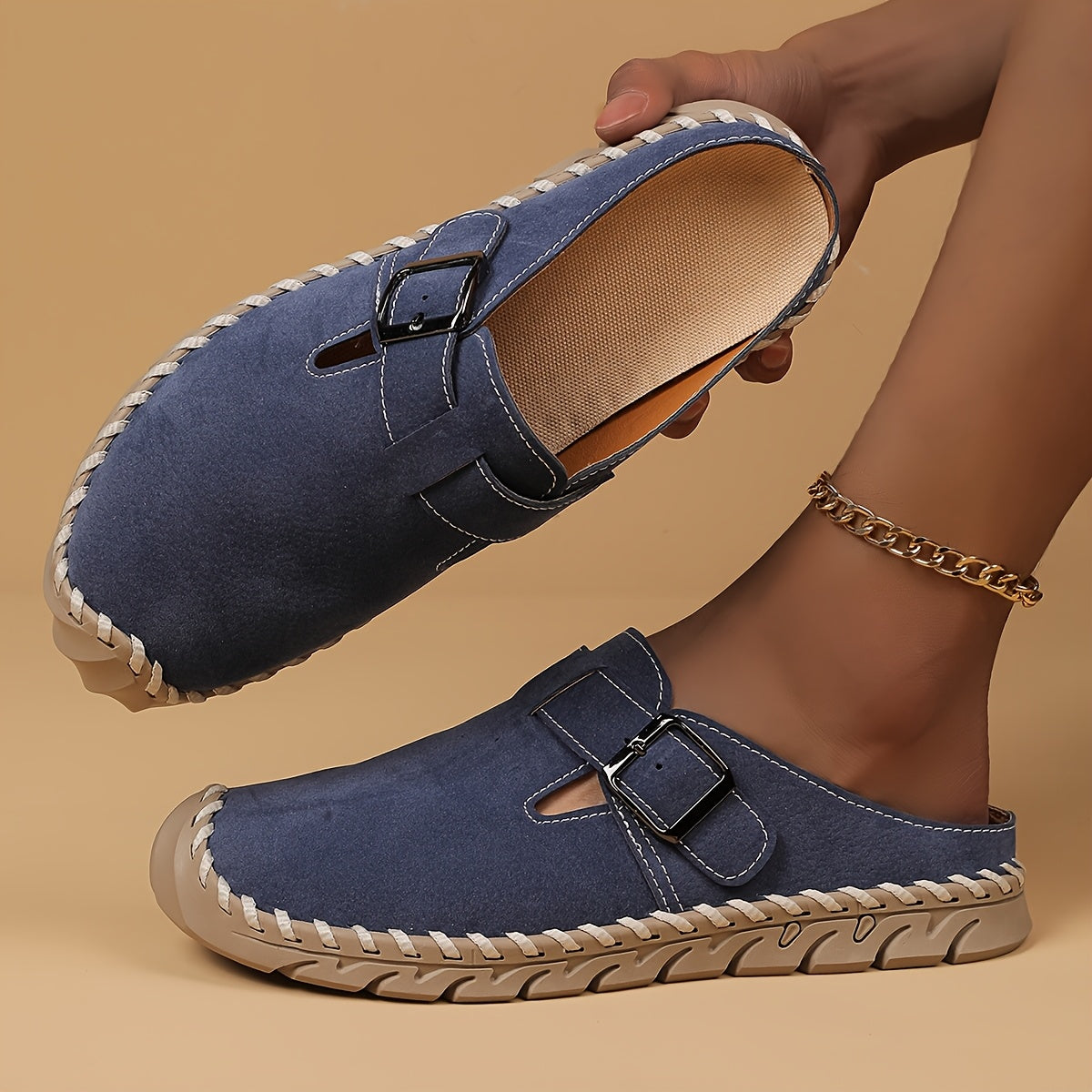 Marly Buckle Comfort Slide — Kolvia women's comfort footwear — view 6