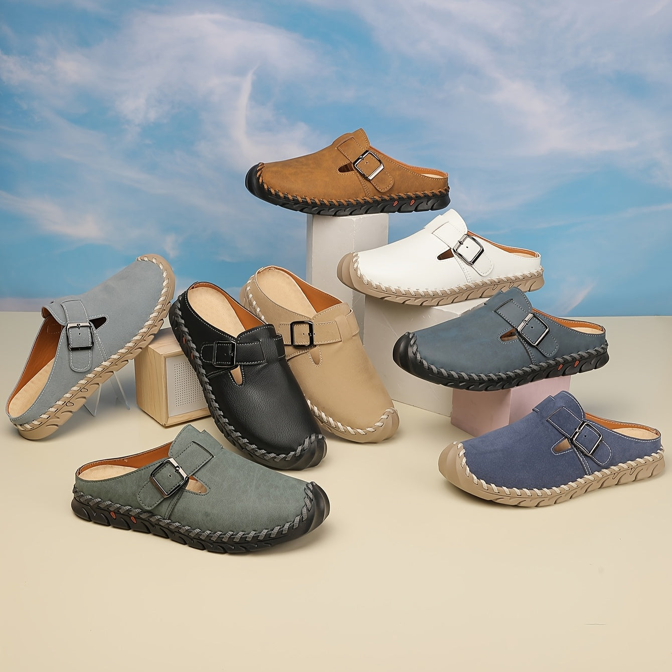 Marly Buckle Comfort Slide — Kolvia women's comfort footwear — view 17