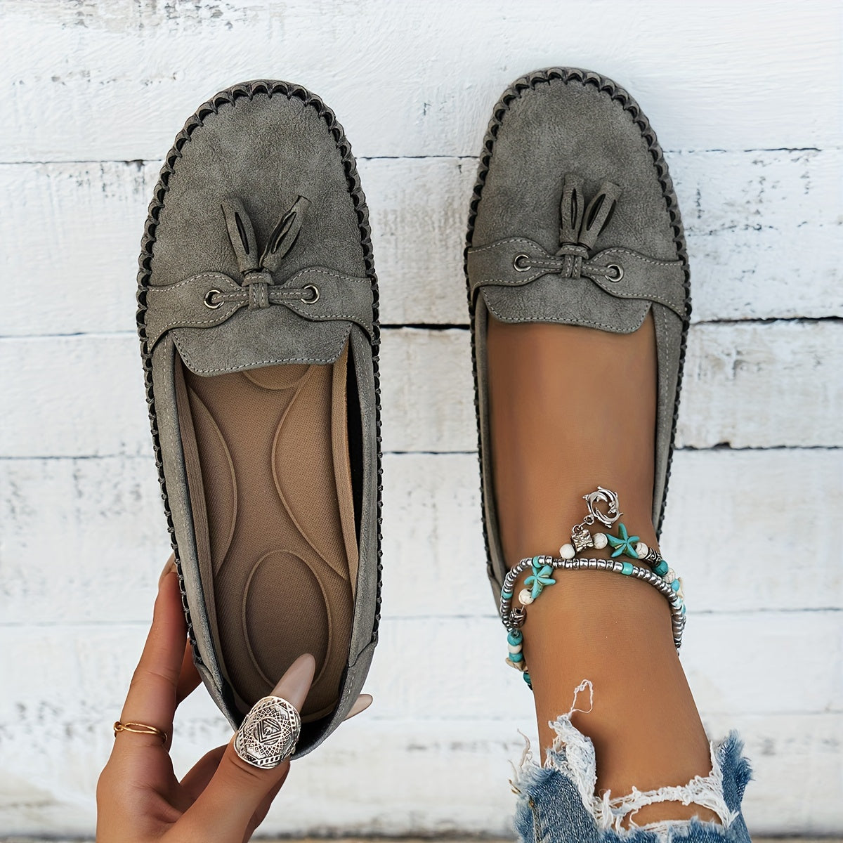 Nadine Tassel Loafer — Kolvia women's comfort footwear — view 6