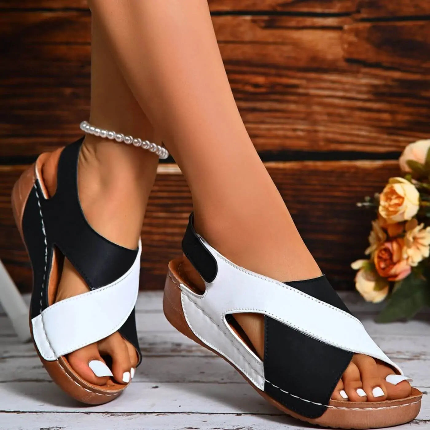Nicole Open-Toe Comfort Sandal — Kolvia women's comfort footwear — view 4