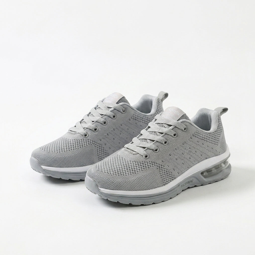 Willa Stretch Comfort Sneaker — All Gray — Kolvia women's comfort footwear — view 1
